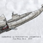 Submarine for Transporting Locomotives